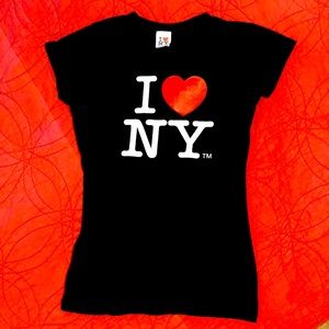 I Love NY T-shirt. Size medium, Black tee.